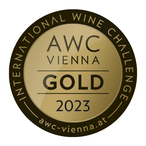 Abbildung der goldenen AWC Vienna Medaille 2023